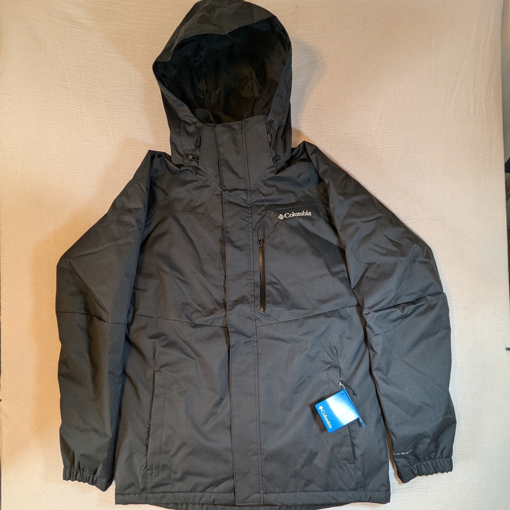 Columbia Men's Black Hooded Performance Jacket